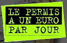 Pictogramme Le permis à 1€ Par jour